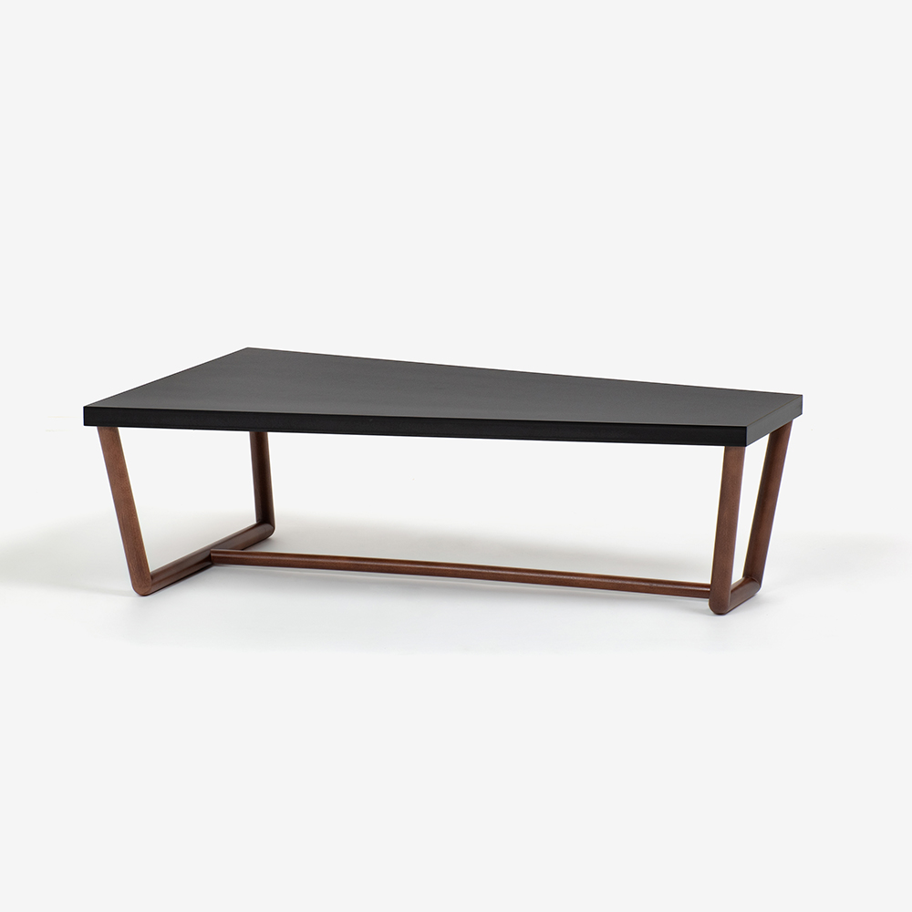 秋田木工 センターテーブル(楕円) 「KOD エリッセ」ブラック