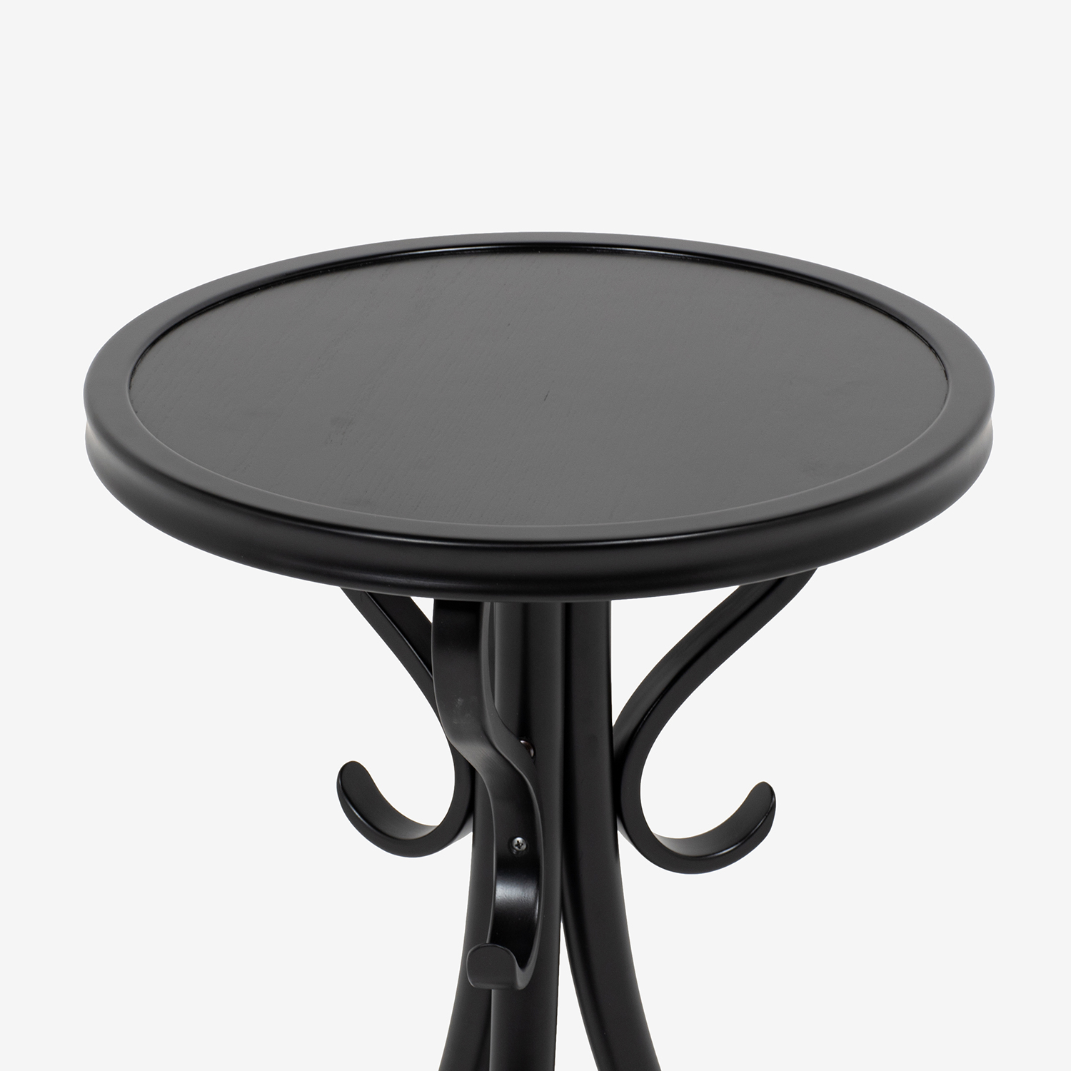 秋田木工 ティーテーブル「T-110」ナラ材/ブナ材 ブラック色【セール