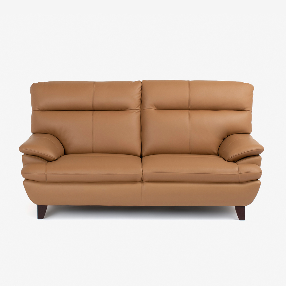 カウチソファ 向って右カウチ「ルーニー SD-344」幅222cm 半革キャメル