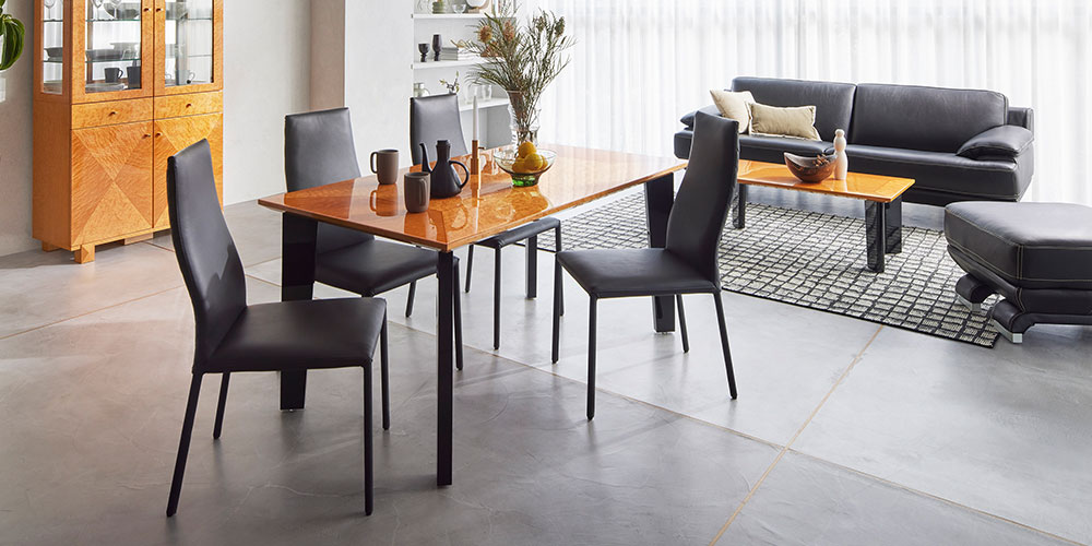 ダイニングチェア「アマンダ」革ブラック色 | 【公式】大塚家具