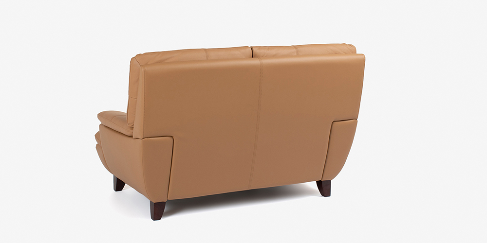 ラブソファ 2人掛け「ルーニー SD-344」幅145cm 半革キャメル色 #M-02
