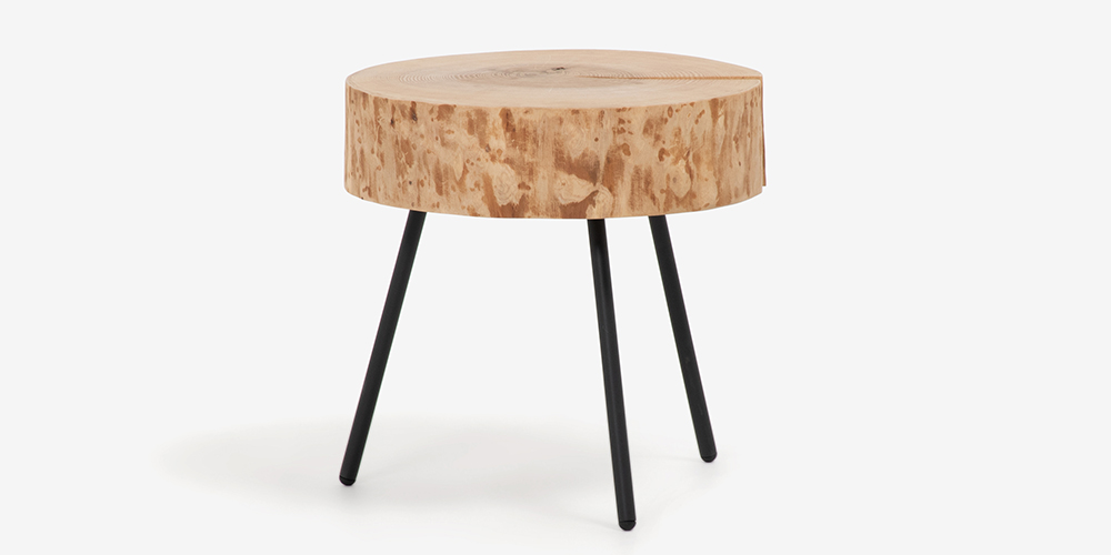 サイドテーブル「8480-101」アッシュ材 ブラック色 | 【公式】大塚家具