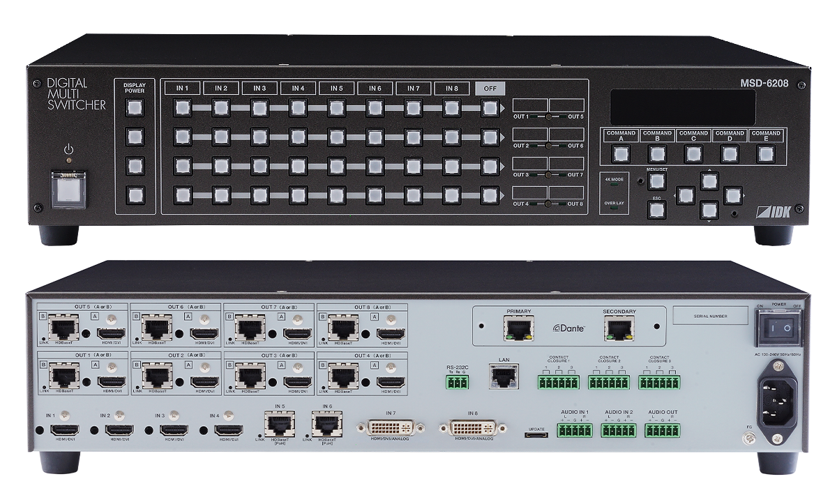 MSD-6208 デジタルマルチスイッチャー | 株式会社アイ・ディ・ケイ