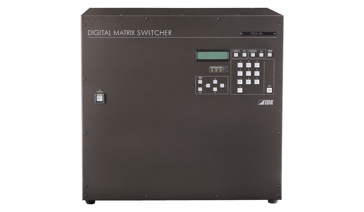 FDX-64 モジュラー型マトリクススイッチャー | 株式会社アイ・ディ