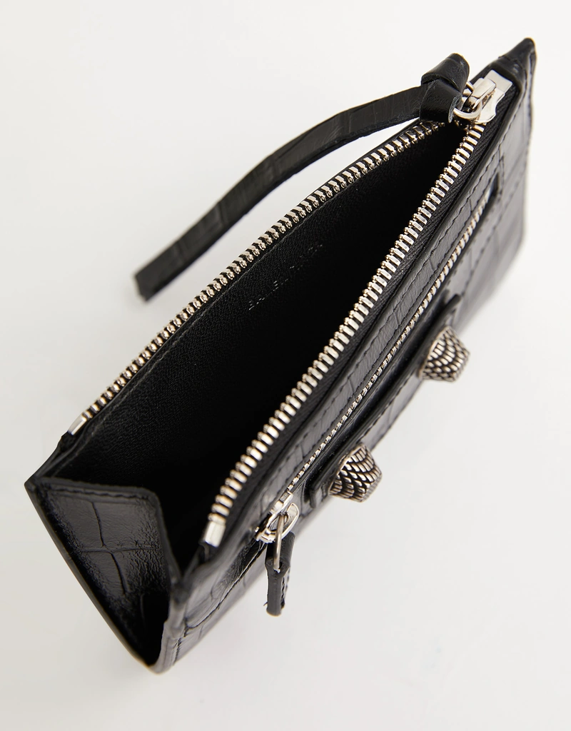 Balenciaga Le Cagole クロコダイル型押しカーフレザー ジッパーカード