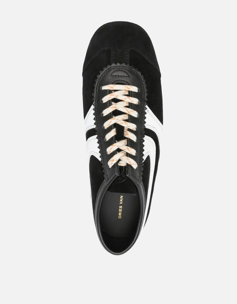 Dries Van Noten スエードレザーインサートスニーカー (すべての新品