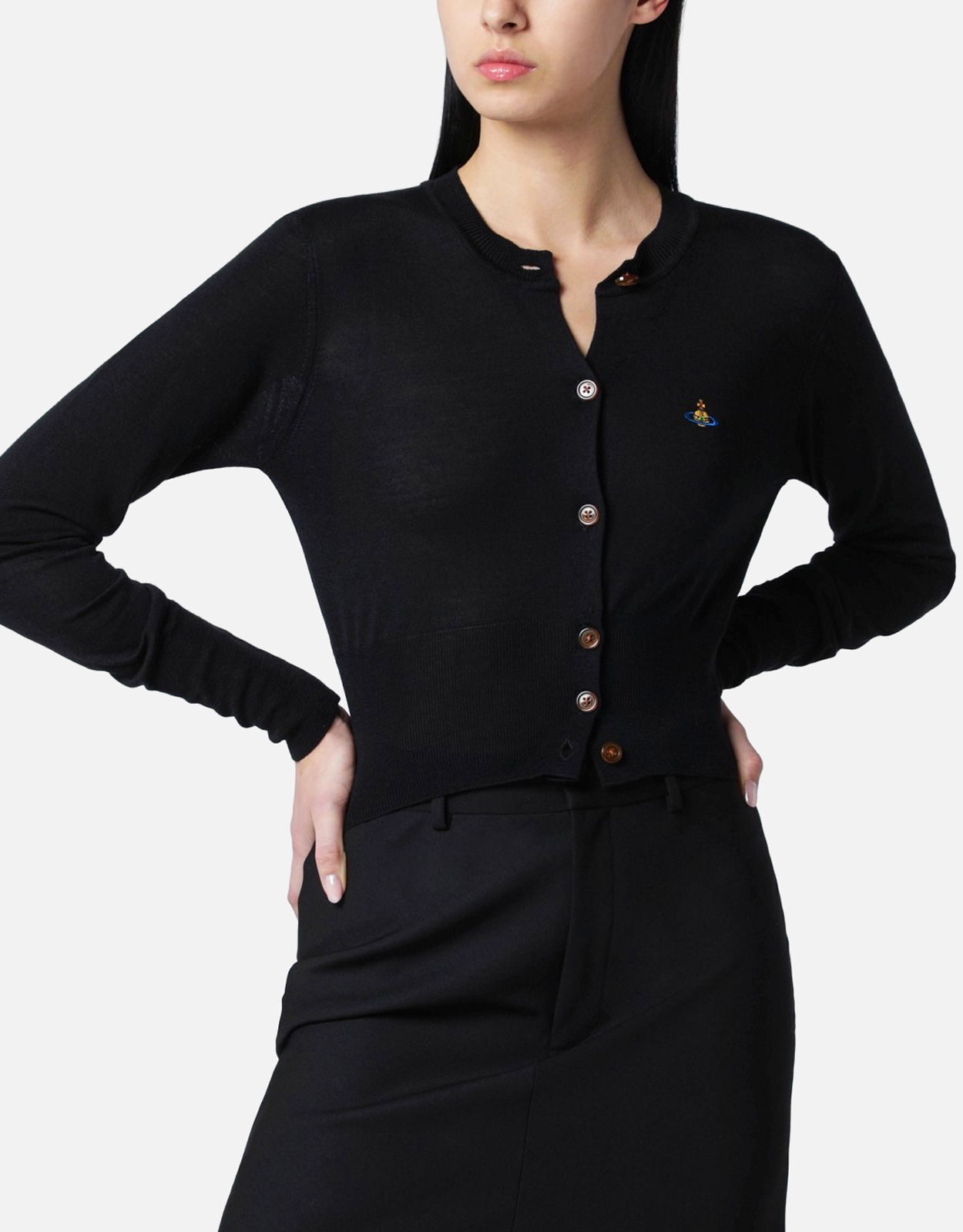 Vivienne Westwood ベアウールブレンドクロップドカーディガン
