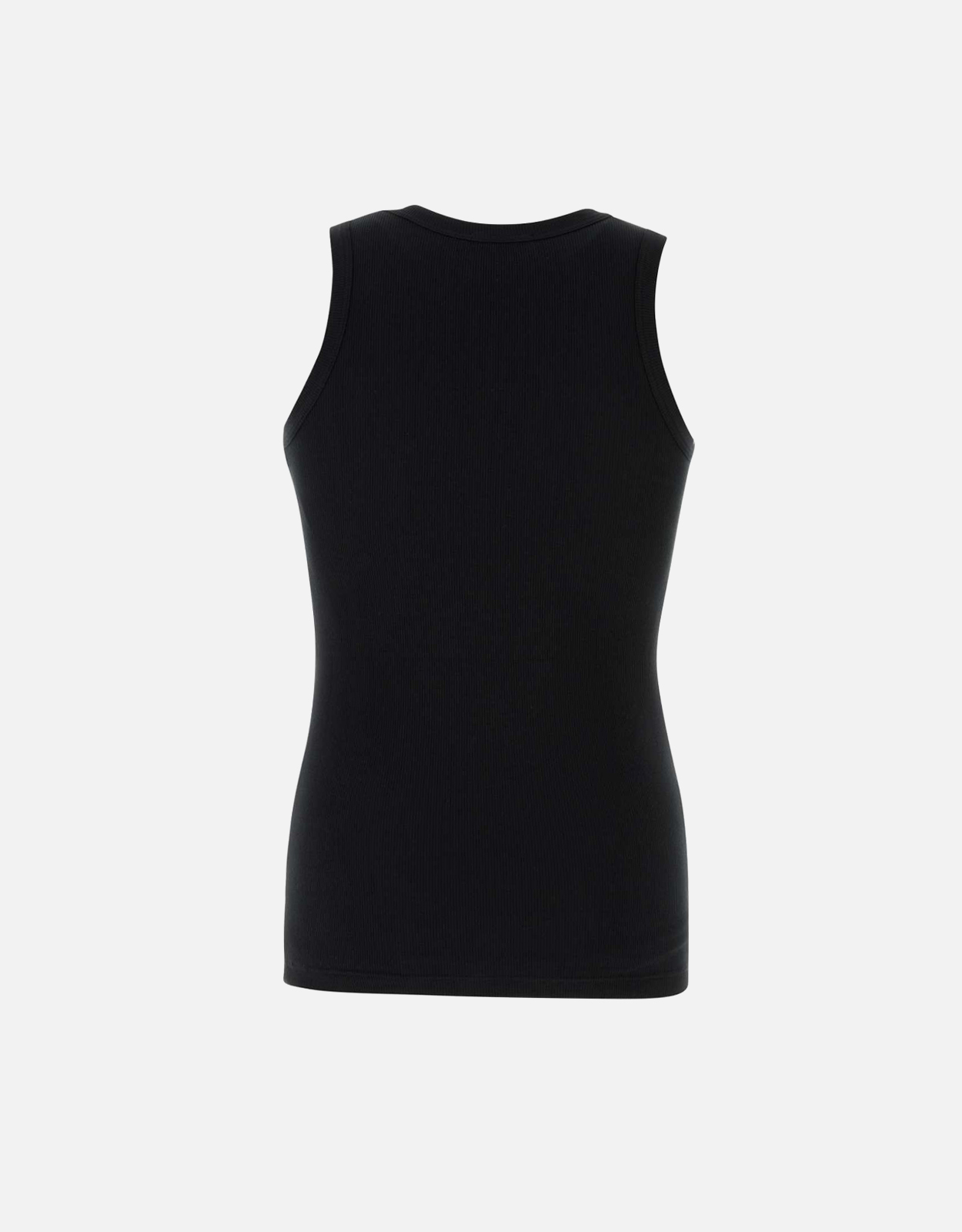 Alexander McQueen メンズブラックストレッチコットンタンクトップ