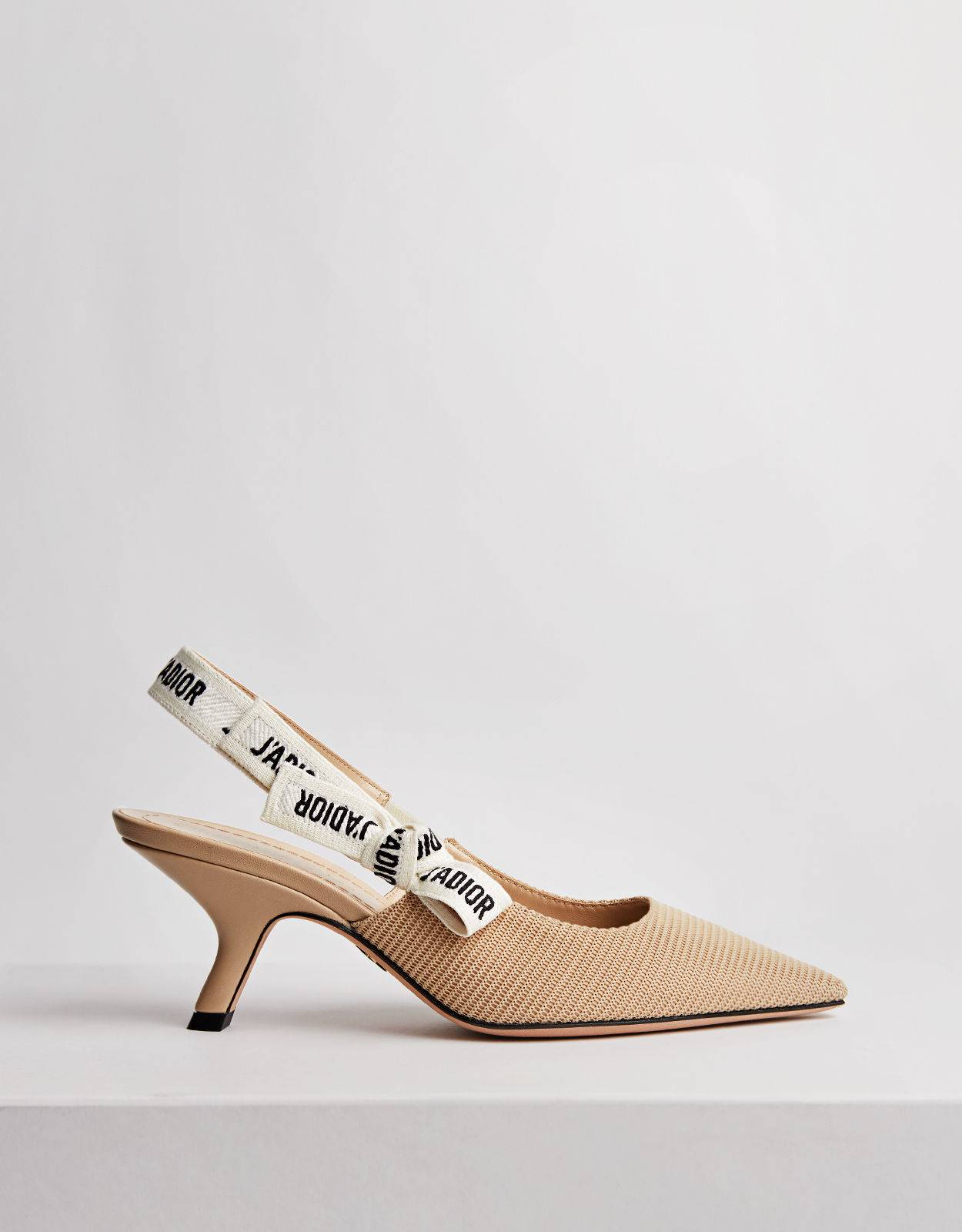 Dior J'Adior Ribbon ハイヒールスリングバックシューズ (ヒール付き
