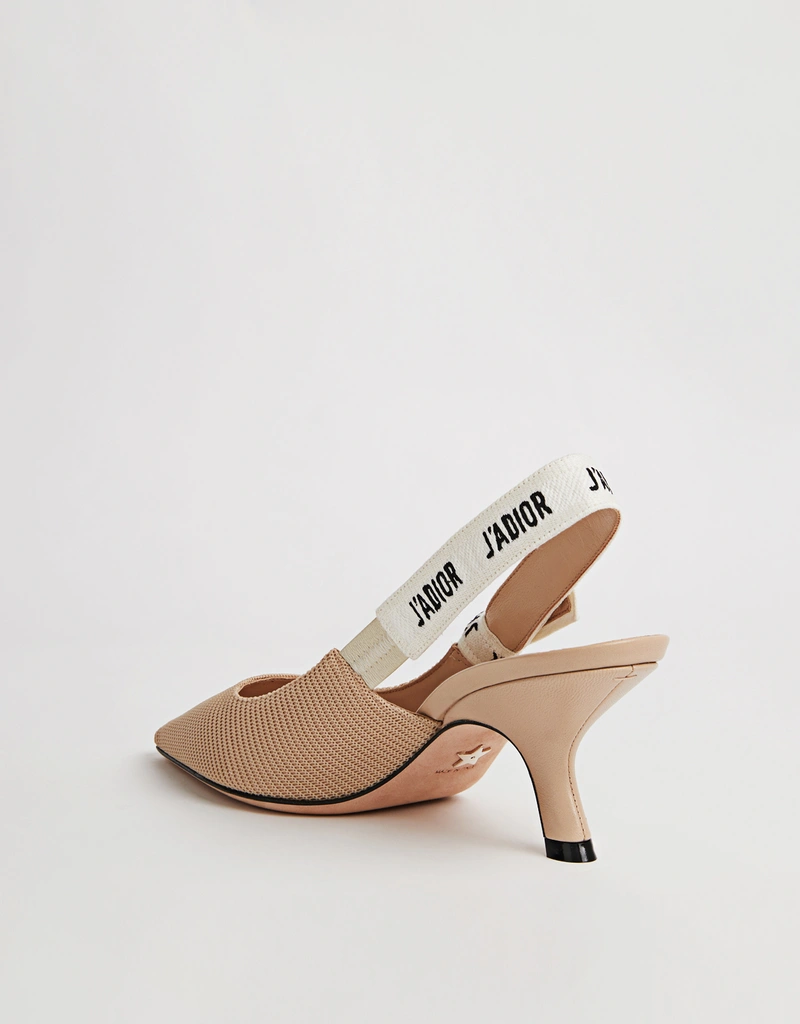 Dior J'Adior Ribbon ハイヒールスリングバックシューズ (ヒール付き