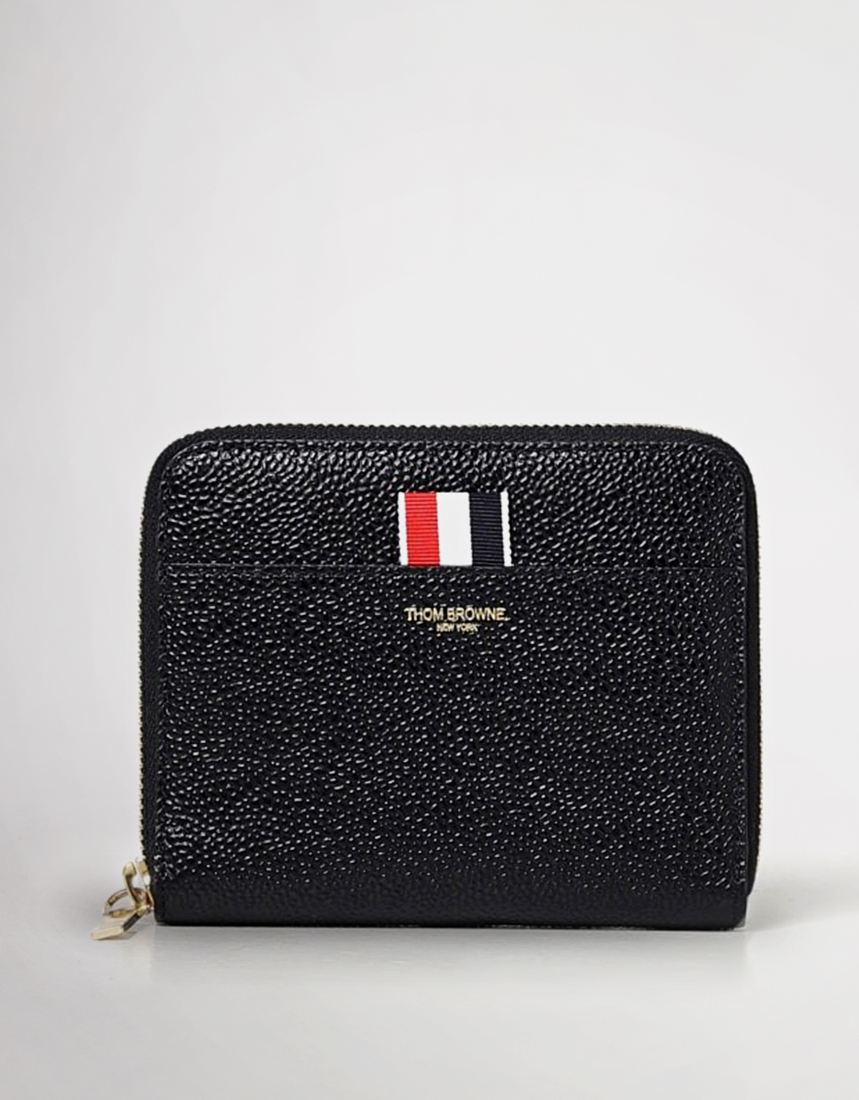 Thom Browne Logo Embossed Zipped Wallet () IFCHIC.COM