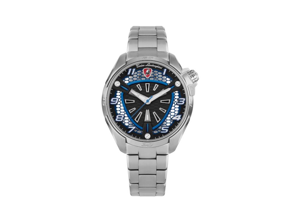 Tonino Lamborghini Shock Abs Quartz Watch, Blue, 42 mm, Bracelet