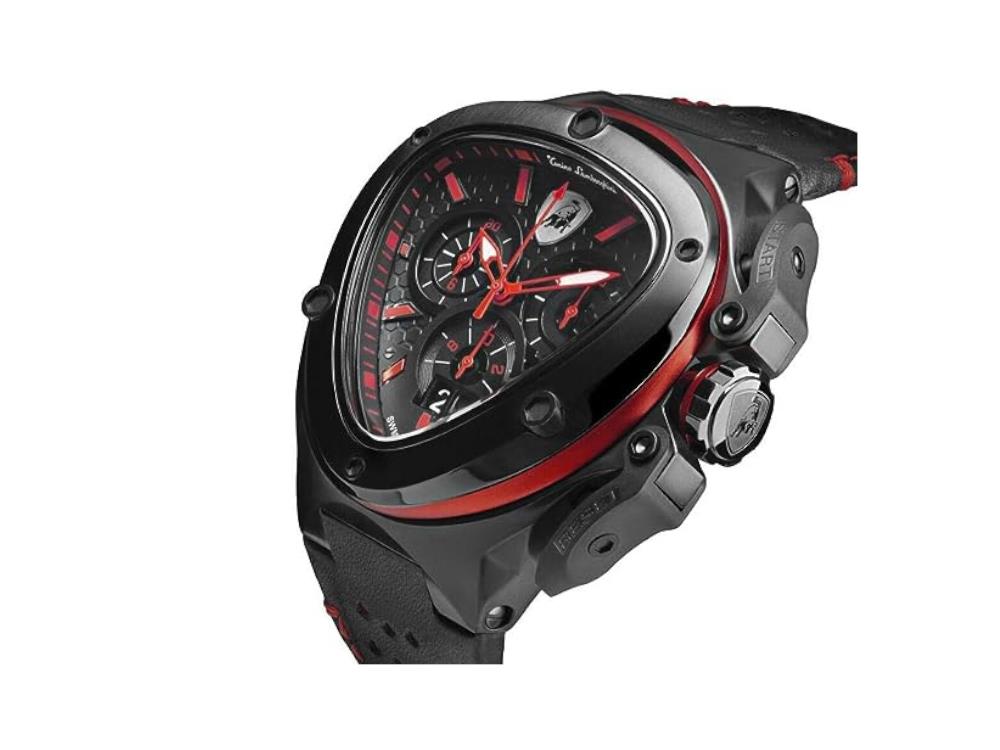 Tonino Lamborghini Spyder X Red Quartz Watch, 53 mm, Chronograph