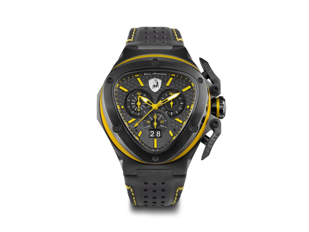 Tonino Lamborghini Spyder X Yellow Quartz Watch, 53 mm