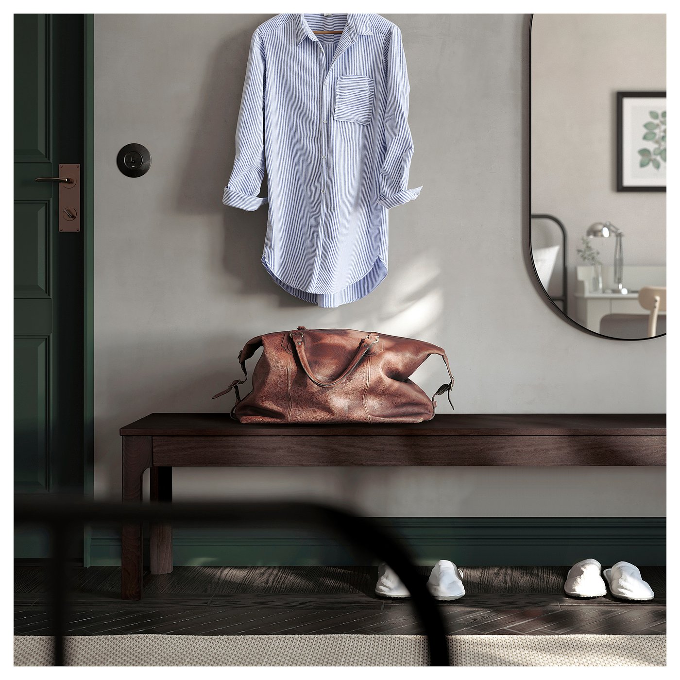 EKEDALEN エーケダーレン ベンチ, ダークブラウン, 165x36 cm - IKEA