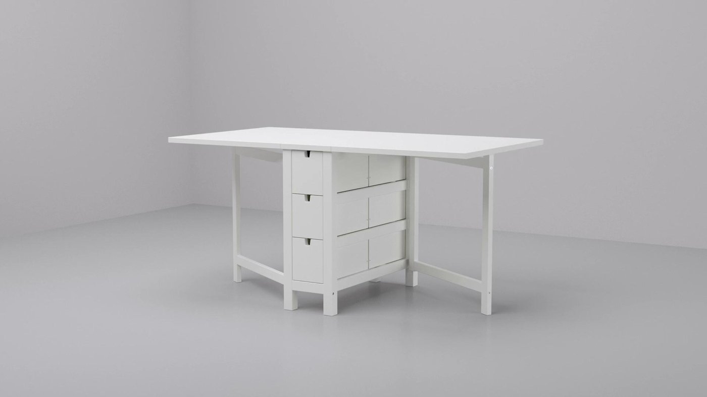 NORDEN Gateleg table, white - IKEA