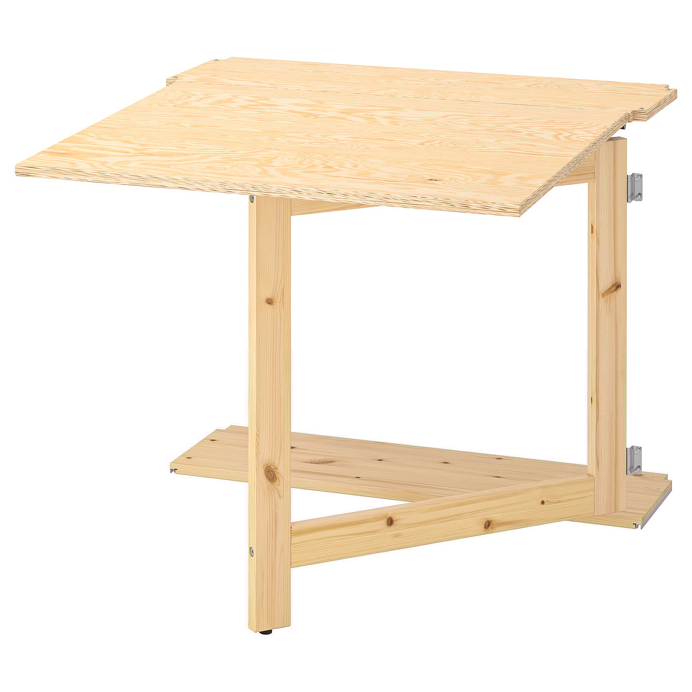 IVAR folding table, pine, 311/2x113/4-357/8