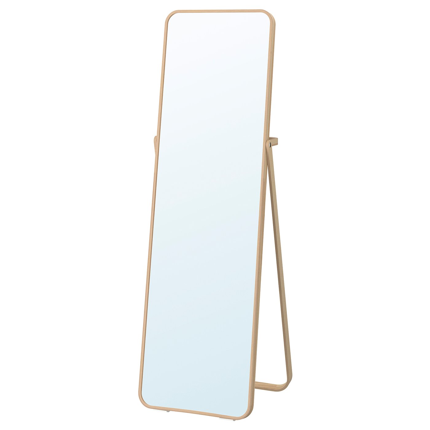 IKORNNES floor mirror, ash, 201/2x653/4
