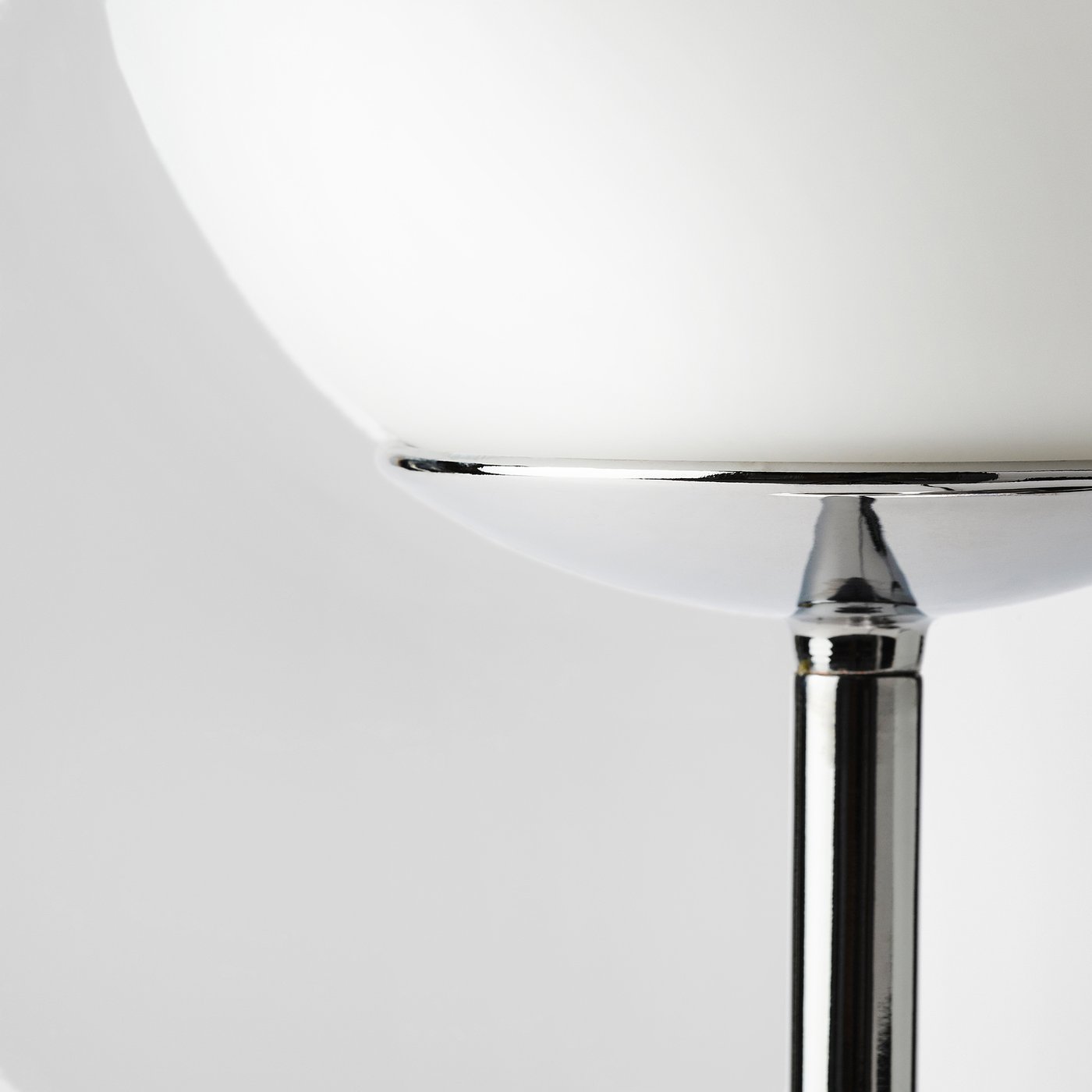SIMRISHAMN floor lamp, chrome plated/opal glass - IKEA
