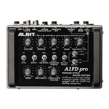 ALBIT A1FD pro Hand-made Tube preamp / D.I. ｜イケベ楽器店