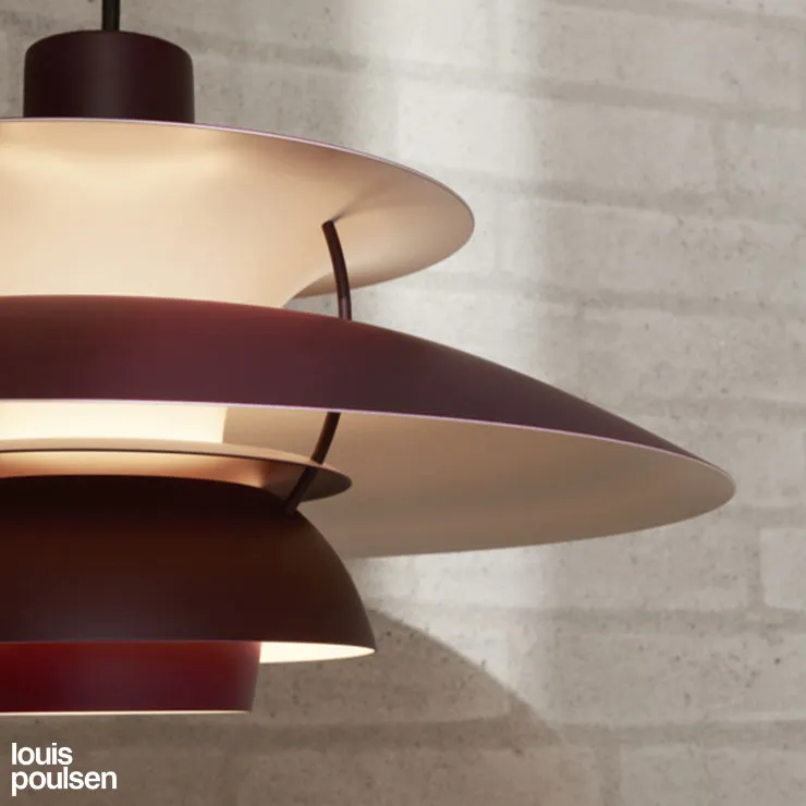 PH 5 ミニ （モノクローム・バーガンディー） ペンダント ｜ Louis