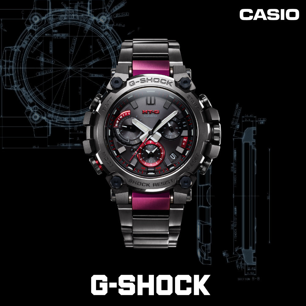 Casio Men's G-SHOCK MTG-B3000 Series Metal Band Watch MTG-B3000BD