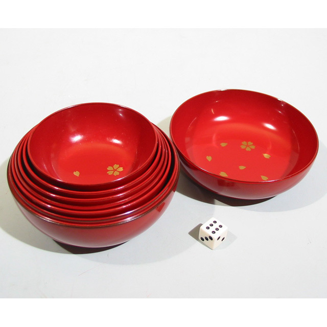 宴遊盃 桜散らし 漆塗り 杯 ぐい呑み おちょこセット 酒器 漆器の井助