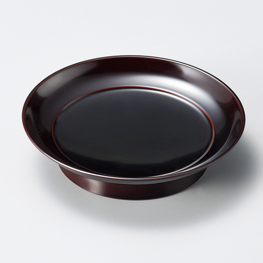 椿皿 4.5 古代朱/溜 12-06405/06406 漆器の井助