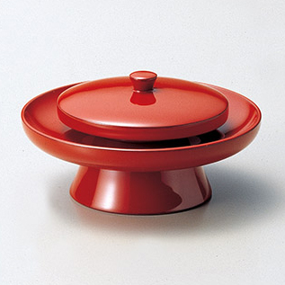 仏具 茶台 天目 朱 木製 漆塗り 12-15701 漆器の井助