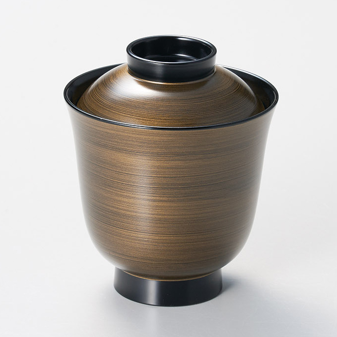 箸洗椀 金縞紋 黒 漆器の井助