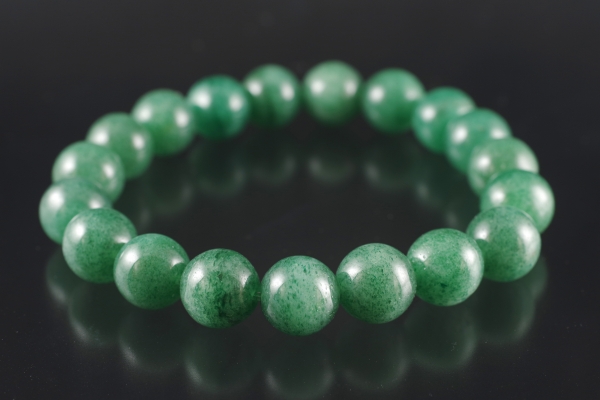 糸魚川産青翡翠ゴムブレスレット 天然石ブレスレット販売 名取貴石