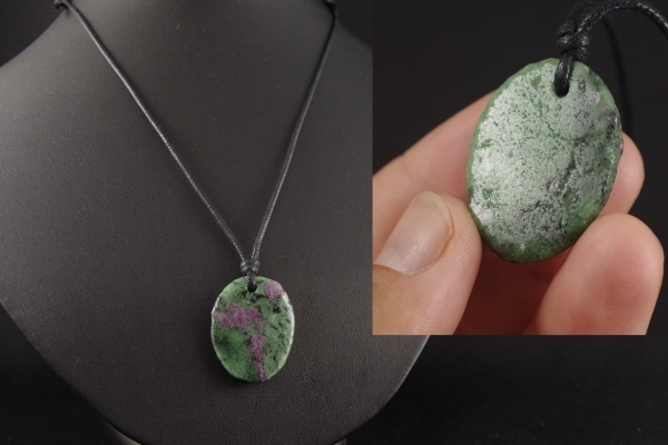 天然石ルビーインゾイサイトペンダント オリジナルペンダント販売