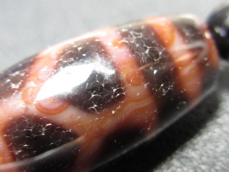 紅朱砂・亀甲長壽天珠 28mm - 石縁パワーストーン専門店