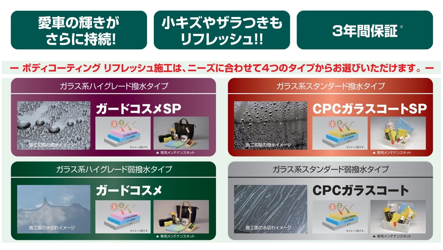 ボディコーティングリフレッシュ施行 | お車のことなら石川トヨペット