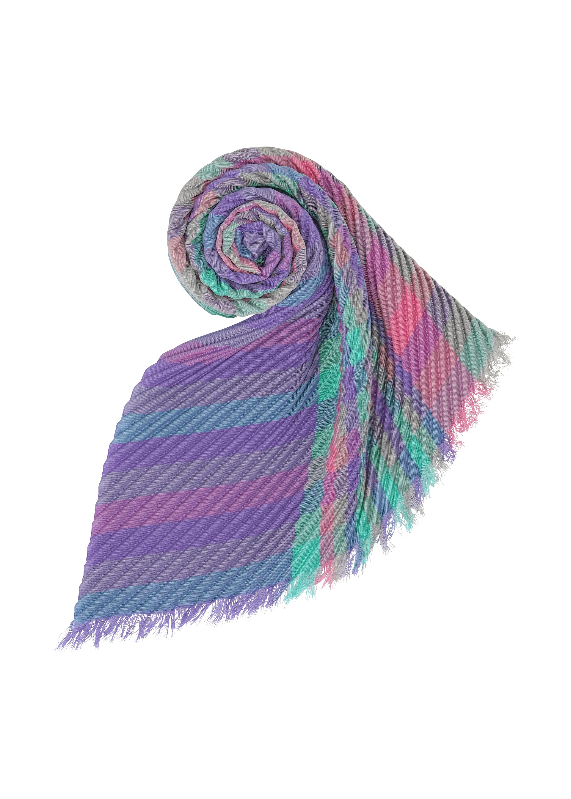CHECK PLEATS STOLE – isseymiyake.com