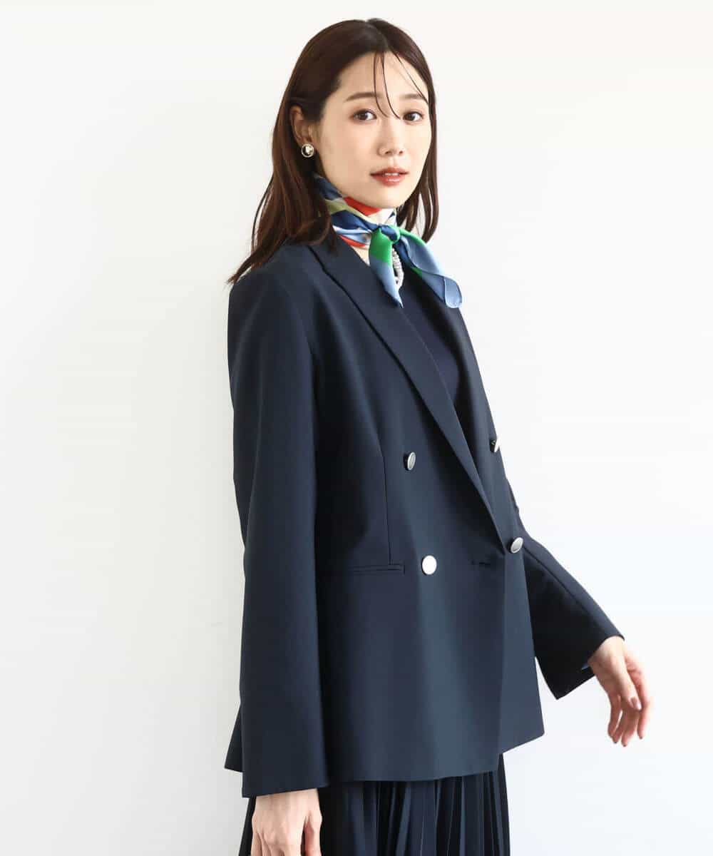 ダブルブレストジャケット/洗える(テーラードジャケット) | MK MICHEL