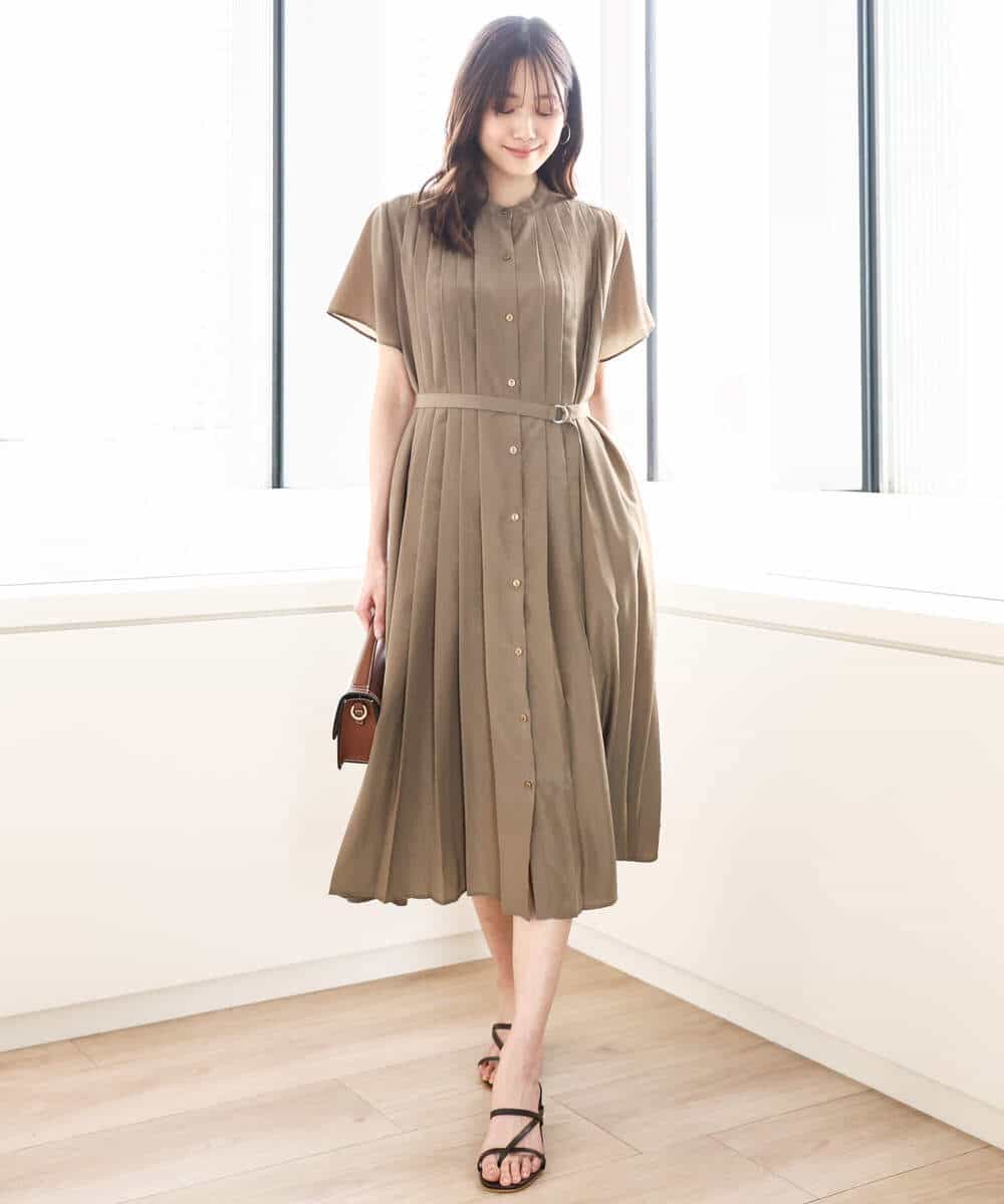 フロントタックデザインワンピース/2way/洗える(ワンピース) | MK