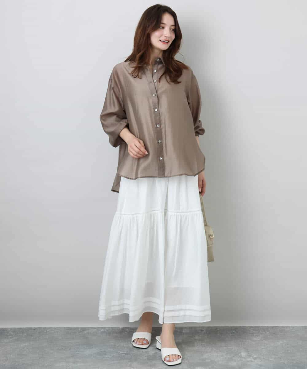 シアーシャツブラウス/洗える(ブラウス・シャツ) | MK MICHEL KLEIN(MK