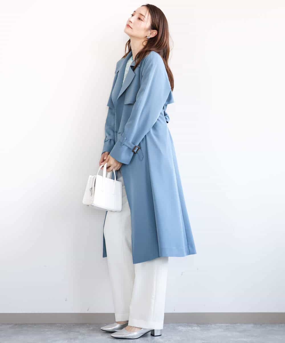 ベルト付きツイルトレンチコート/洗える(トレンチコート) | MK MICHEL