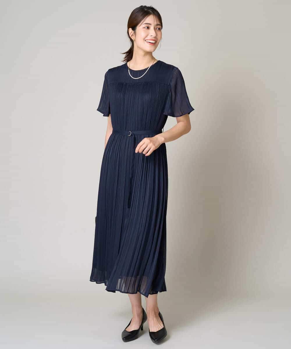 洗える】ランダムプリーツワンピース(ワンピース) | a.v.v(アー・ヴェ