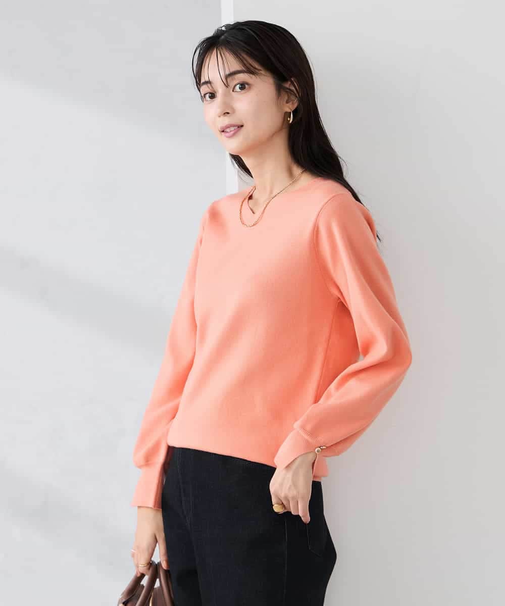 WEB限定】Vネックパフスリーブニット(ニット・セーター) | a.v.v(アー