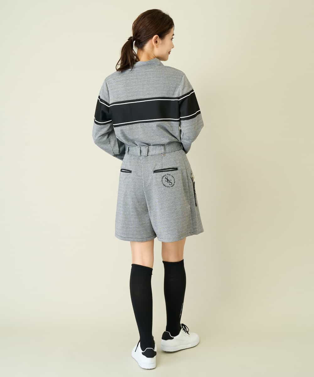 レディースゴルフウエア ラップ風キュロットパンツ(ハーフ・ショート丈