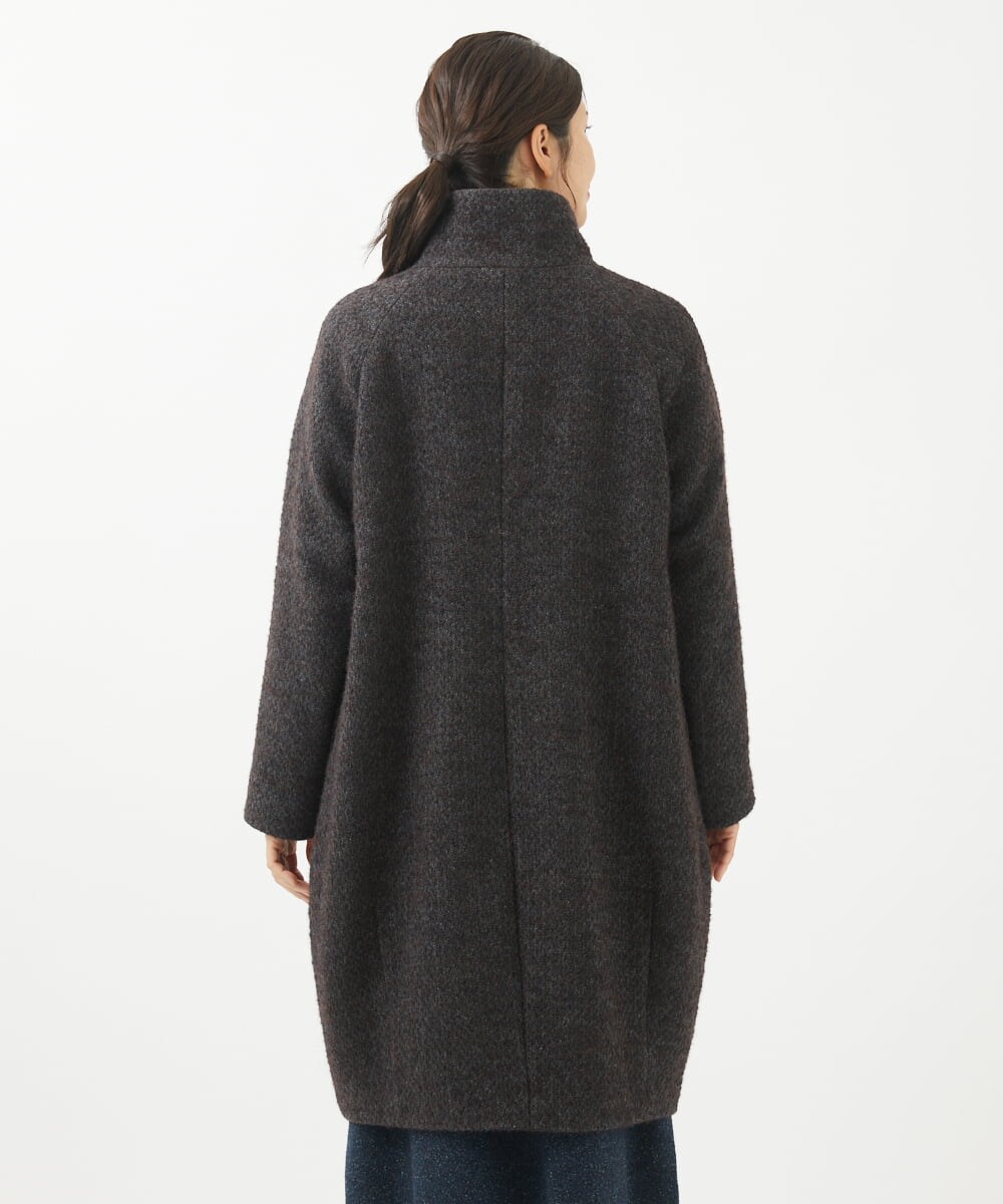 日本製]ITALYミックスウールツイードロングコート(その他のコート