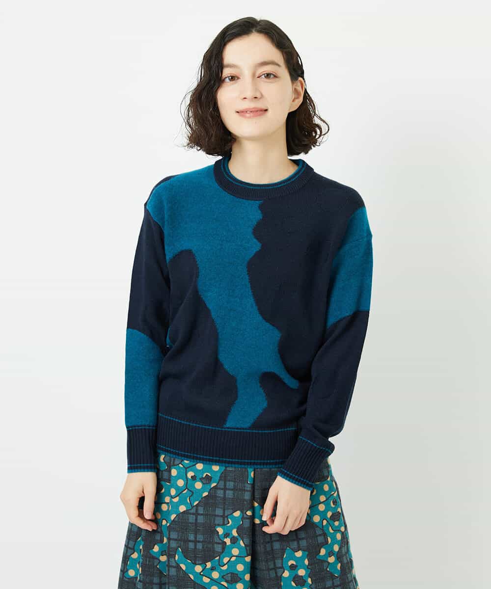 インターシャイタリアジャガードニット(ニット・セーター) | GIANNI LO