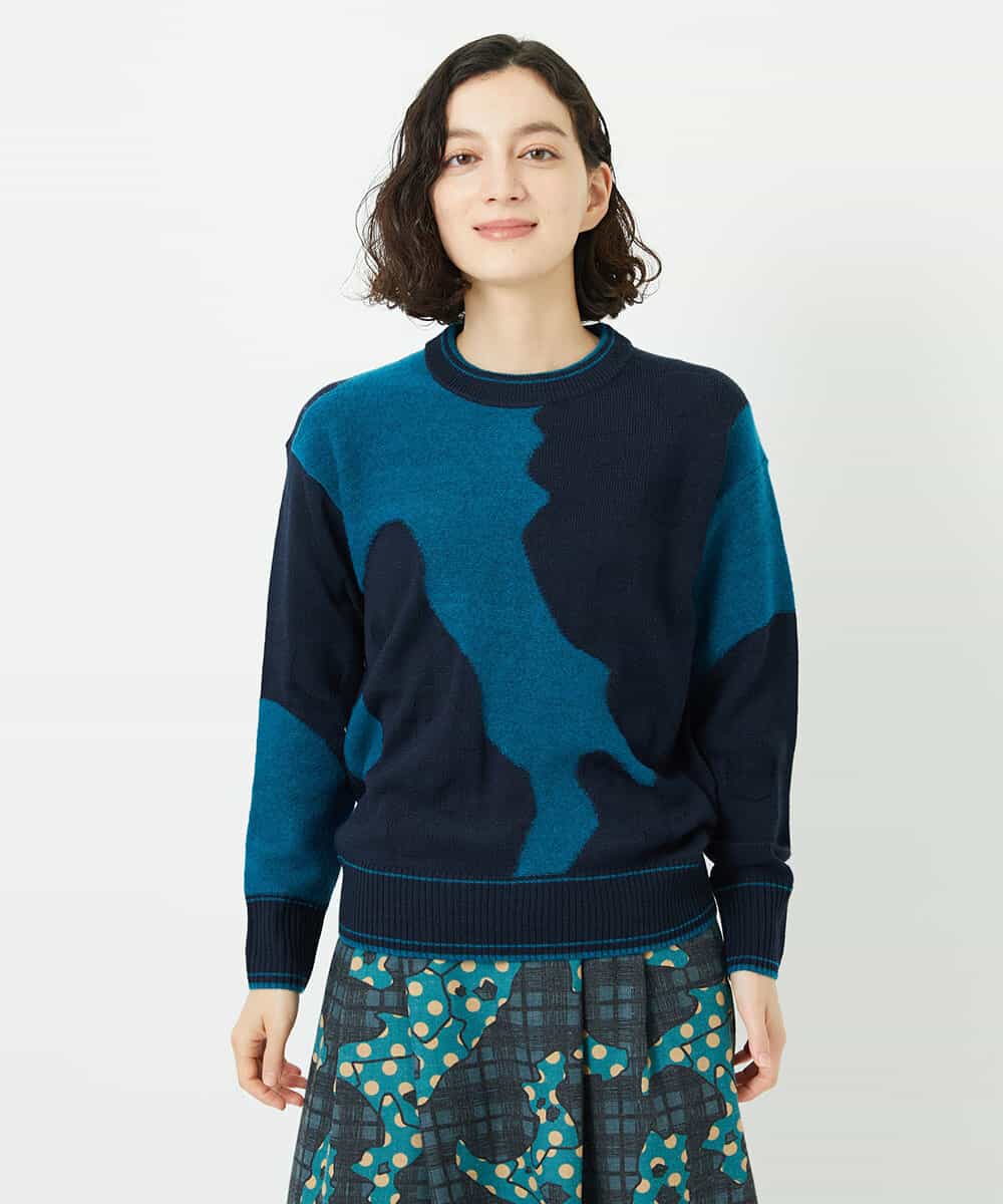 インターシャイタリアジャガードニット(ニット・セーター) | GIANNI LO