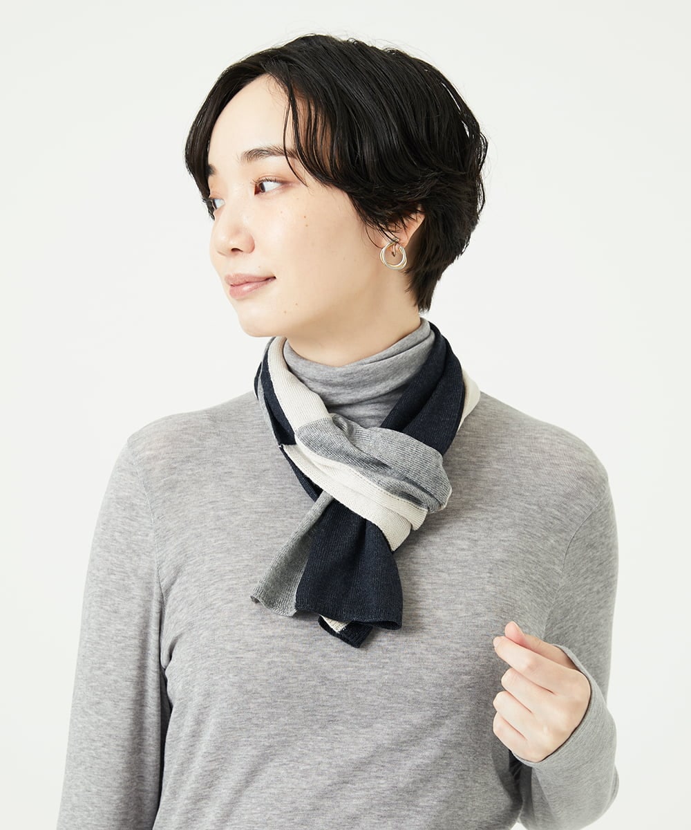 洗える]カラーブロックストール(ストール・マフラー・スヌード