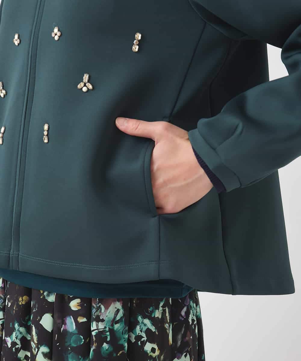 ビジューエンブロイダリーカーディガン /洗える(カーディガン