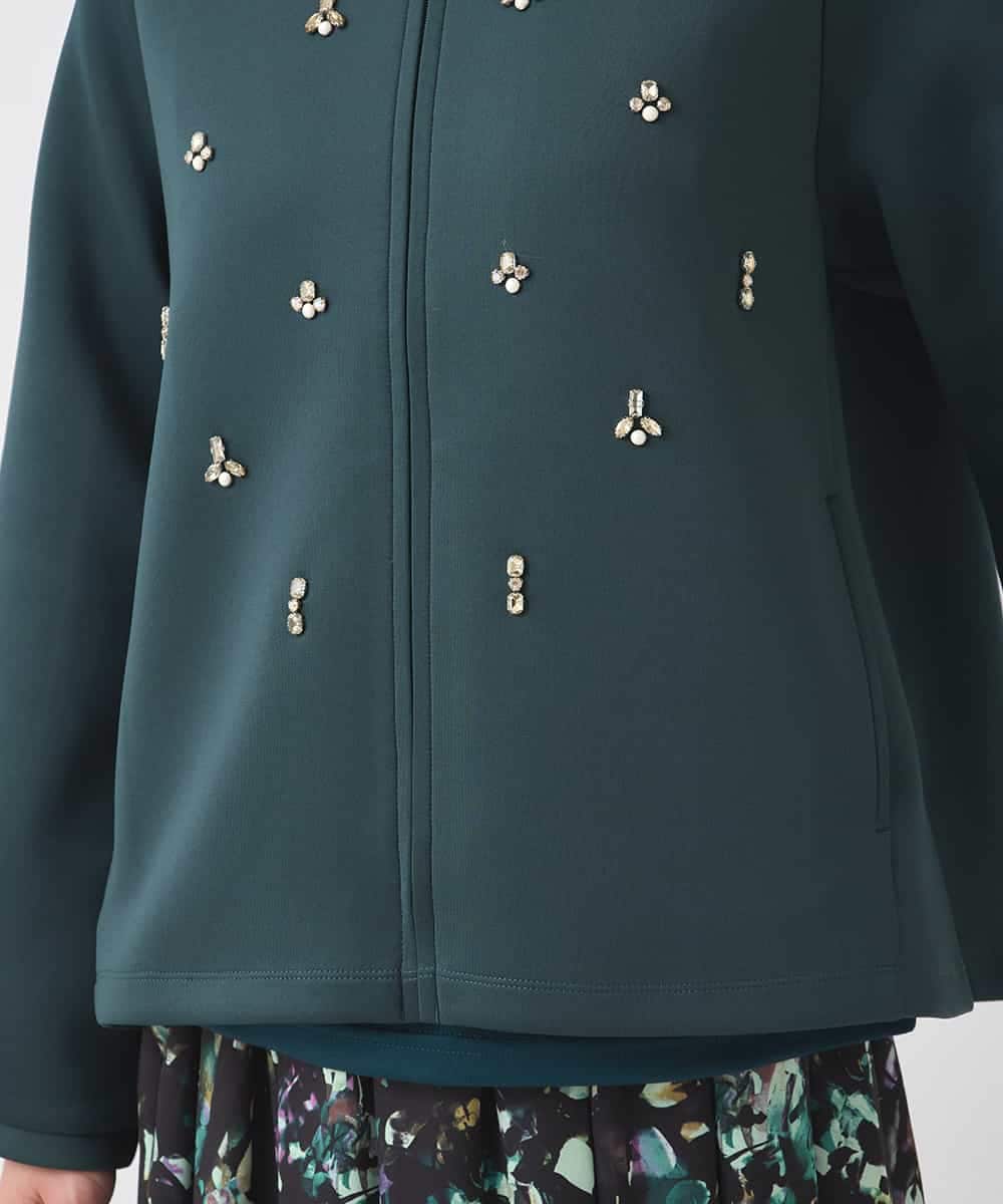 ビジューエンブロイダリーカーディガン /洗える(カーディガン