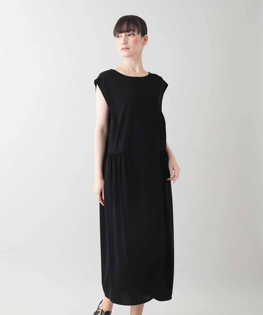 ラップギャザーワンピース/日本製/洗える(ワンピース) | HIROKO