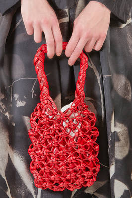 DANIELA GREGIS - Medium-Large Sack Bag In Linen And Cotton :: Ivo